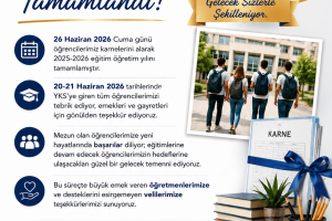 2025-2026 Eğitim Öğretim Yılı Tamamlandı