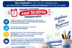 Her Hafta Cumartesi DENEME SINAVI