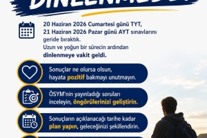 ŞİMDİ SIRA DİNLENMEDE…