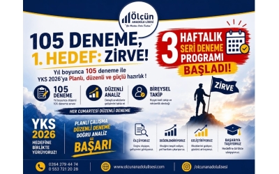 3 Haftalık Seri Deneme Programı BAŞLADI !