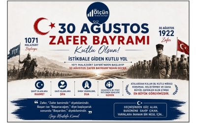 30 AĞUSTOS ZAFER BAYRAMIMIZ KUTLU OLSUN!