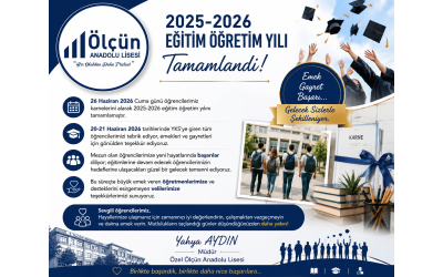 2025-2026 Eğitim Öğretim Yılı Tamamlandı