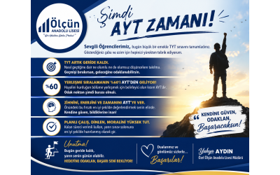 ŞİMDİ AYT ZAMANI! 