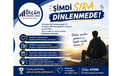 ŞİMDİ SIRA DİNLENMEDE…