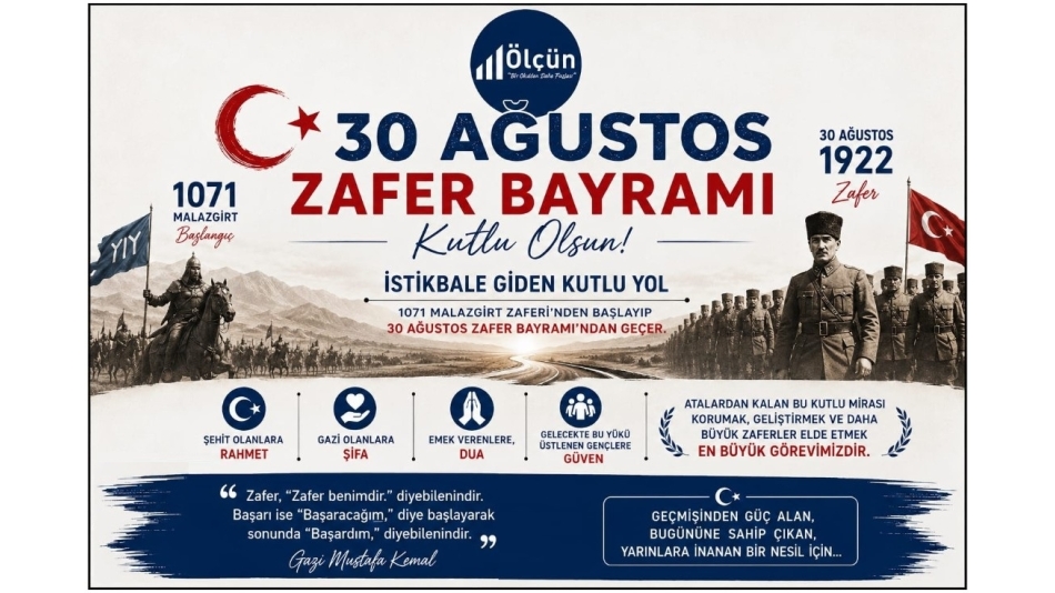 30 AĞUSTOS ZAFER BAYRAMIMIZ KUTLU OLSUN!